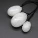 100% Pure Natural Quartz Yoni Egg Set | Kegel Exercise Balls & Muscle Massage Jade Eggs - Black-M - Buy Online on GoSupps.com