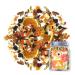 Plant Gift Citrus Grapefruit Herbal Tea All Natural Flavors Loose Leaf White Roselle Lemongrass Blueberries Apples Peppermint Non GMO Vegan Tea Bags Into Iced Tea & Hot Tea 70G/2.5oz