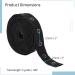 Sewing Snap Tape Trim - 3 Yard Soft Cloth Snap Button Ribbon Fastener Tape for DIY Accessories - Black - Buy Online on GoSupps.com
