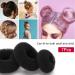 Donut Hair Bun Set - 7 Pieces 4 Sizes 10 Elastic Bands & 20 U-Shape Clips - Perfect for Elegant Hairstyles | Brown - Buy Online on GoSupps.com