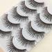 YOXIER Super Soft False Eyelashes Girls 5 Pairs/set Glitter Sequins Dramatic 3d Wispy Curly Fluffy Reusable Women Fake Lashes Stage Performance Party Makeup Black - Buy Online on GoSupps.com