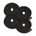 DC Cargo Marine-Grade Double-Braided Boat Dock Lines Dock Tie 3/8 X 15' (Pack of 4) Black Marine Rope Braided Nylon Docking Line with 12 Eyelet | Marine Rope for Boats | Boat Ropes for Docking Black 4 PACK 3/8" x 15'