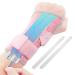 CureCare wrist support with 2 alternating rails wrist bandage for pain relief adjustable carpal tunnel syndrome rail wrist bandages for tendinitis arthritis (L/XL left) L/XL left-wing pink