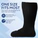 IMPRESA Extra Wide Socks for Men & Women - 2 Pairs for Lymphedema Swollen Feet & Legs - Bariatric Hospital & Cast Socks - Stretches Up to 30 Inches (Black - Buy Online on GoSupps.com