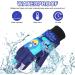 Flintronic Children's Skiing Gloves - Waterproof Winter Gloves for Girls (4-6 Years) | Adjustable Cuffs Windproof Fleece | Ideal for Skiing & Snowboarding - Navy Blue #4 - Buy Online on GoSupps.com