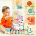 Shop Atoylink 2-in-1 Montessori Toys - Wooden Abacus & Labyrinth for Fine Motor Skills | Perfect Educational Gift for Kids 1-3 Years - Buy Online on GoSupps.com