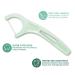 Plackers Micro Mint Dental Flossers 300 Count - Fresh Mint Flavor, Fold-Out Toothpick, Super Tuffloss - Easy Storage with Sure-Zip Seal - Buy Online on GoSupps.com