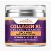 Face Collagen Cream with Retinol and Hyaluronic Acid Day Night cream Made in USA Moisturizer With vitamin A C E B5 with Airless Pump