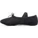 RoseMoli Canvas Ballet Slippers for Kids - Black, Split Sole Dance Shoes - Buy Online on GoSupps.com