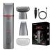 Electric Razors for Women 3-in-1 Electric Lady Clipper Pubic Hair Trimmer-Painless Hair Removal Groomer Kit Rechargable Bikini Trimmer for Women with 3 Trimmer Heads IPX7 Waterproof Gray & Chromed Red