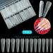 Vnjaoi 120-Piece Dual Nail Shapes Set - 12 Sizes Semi-Matte Poly Nail Gel Full Cover Coffin Nail Builder for DIY Gel Manicure & Nail Art Design - Buy Online on GoSupps.com