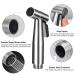 Stainless Steel Baby Cloth Diaper Sprayer Kit - Handheld Bidet Set with Hose, Nozzle, T-Valve, Tank Mount Hook - Toilet Shower Cleaner and Washer Rinse - Buy Online on GoSupps.com