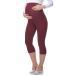 Be Mammy Women's Maternity 3/4 Leggings 03 L Claret
