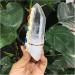 Crystal Stones Clear Lemurian Seed Quartz Natural Tower Point Crystal Rough Seven Specimen Reiki Stone Stone Collection 85-100mm Light Grey - Buy Online on GoSupps.com