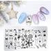 Herbests 5 PCs DIY Nail Art Stamping Set - Christmas & Halloween Steel Plates for Manicure - Perfect Gift for Women & Girls - Buy Online on GoSupps.com