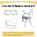 Buy Namsan Dog Glasses for Small Dogs - UV Protection Adjustable Windproof Motorcycle Sunglasses - Black - Buy Online on GoSupps.com