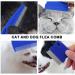 3 Piece Flea Comb Set for Cats & Dogs - Effective Lice & Tearing Removal - Pet Care Essentials in Blue - Buy Online on GoSupps.com