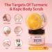 Turmeric and Kojic Body Scrub Exfoilating and Brightening Body Scrub for Bikini Area Armpit Butt Back Underarm and Dull Skin Body Exfoliator for Ingrown Hair Treatment for Deep Cleansing - Buy Online on GoSupps.com