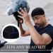 6 Pcs Black Silky Durag Wave Cap Set for Men - No Strings Compressing Doo Rag - Buy Online on GoSupps.com