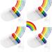 Rainbow Face Paint Kit 4pcs Rainbow Pride Flag Face Paint Neon Face Paint Body Paint Pride Flag Face Crayon Paints Makeup for LGBT Gay Lesbian Pride Parade Cosplay Party Halloween