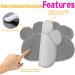 INFURIDER Cat Litter Mat Cute Paw Shape Pet Feeding Mat 15 x12 Cat Food Water Bowl Placemat Anti-Slip Puppy Cat Eating Dish Pad for Pet Accessories(2 Pack) - Buy Online on GoSupps.com