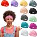 12 Pack Women's Headbands non slip Hair Bands Workout Running Turban Elastic Yoga Hair Wrap for Girls