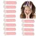 12Pcs Volumizing Hair Clips Velcro Hair Clips Volumizing Roller Clips Hair Root Volume Clip Velcro Volume Hair Clips Root Clips for Hair Volume Instant Hair Volumizing Clips for Women (Pink)