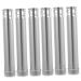 Ultechnovo 6st Moxa Press holder for moxibusca sticks Moxibustion Moxibustus Moxibustion Halter Moxa-Stick-Presser accessories Moxakegen Mixibuspot Pot Rustproof Steel Silver 12.5x2.2cm