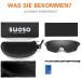 Suoso Polarized Sports Glasses for Men & Women - UV400 Protective Cycling Fishing & Skiing Sunglasses - Black/Gray MTB Racing Eyewear - Buy Online on GoSupps.com