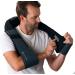 Shiatsu Back Shoulder and Neck Massager with Heat - Deep Tissue Kneading Pillow Massage - Electric Full Body Massager - Black Gray - Buy Online on GoSupps.com