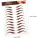 Beavorty 20 Sheets Eyebrow Stickers Authentic Eyebrow Makeup Eyebrow Simulation Eyebrow Fake Eyebrows 1 count (Pack of 1) Brownx4pcs - Buy Online on GoSupps.com