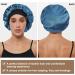Silk Satin Sleep Cap for Curly Hair | Adjustable Bonnet for Women | Prussian Blue - Buy Online on GoSupps.com