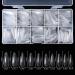 Vcedas 500PCS Stiletto Long Full Cover Nail Tips - Clear Pointed False Nails for Acrylic - 10 Sizes in Box - Buy Online on GoSupps.com