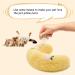 Jognee Pillow for Cats | Soft Fluffy Pet Calming Toy | Catnip Pillow Catnip Plush Toy | U-Shaped Pillow for Sleeping Resting Playing (Yellow) - Buy Online on GoSupps.com