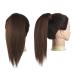 Buy 30 cm Fine Ponytail Extensions - Smooth Long Clip-In Hair Extensions in Brown & Light Brown Mix - Perfect for Women - Buy Online on GoSupps.com