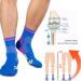 2023 Far Infrared Titanium Ion Heightening Booster Socks | Tourmaline Slimming Compression Socks for Women and Men | Breathable Comfort | 3/5PCS HigherSocks - Color D, Size Medium - Buy Online on GoSupps.com