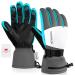 MORXPLOR Ski Snow Gloves for Men Women,3M Thinsulate Insulated Warm Winter Snowboard Gloves,Waterproof Windproof Winter Touchscreen Snowmobile Gloves for Cold Weather BlueGray Large