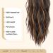 Feshfen 45 cm Ombre Red Ponytail Extension - Wavy Synthetic Hair Braid for Women - Buy Online on GoSupps.com