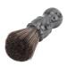 Shaving brush with synthetic bristles efficient cleaning quick foaming comfortable handle easy to clean for men