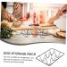 PRETYZOOM Egg Holder Dispenser Egg Tray Eggs Fridge Egg Stand for Storage Egg Dispenser for Refrigerator Storage Box Filling 18.00X12.00X3.50CM Black - Buy Online on GoSupps.com
