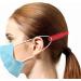 TBOC Adjustable Mask Extension - 5 Pack Red Silicone Ear Hooks for Comfort & Pain Relief - Adjustable Rubber Band Extender for Face Masks - Buy Online on GoSupps.com