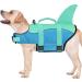 Malier Dog Life Jacket - Adjustable Ripstop Vest for Swimming and Boating - Shark Design - Blue - Large - Buy Online on GoSupps.com