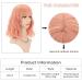 Faelbaty Pink Short Wave Bob Wig | Curly Synthetic Cosplay Wig for Girls & Women | Shoulder-Length Mixed Pink Costume Wigs - Buy Online on GoSupps.com