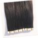 POPETPOP Real Hair Wig Straight Hair Extensions Tape in Hair Seamless Hair Extention Human Hair Wigs Invisible Hair Weaving medium Black - Buy Online on GoSupps.com