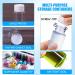 Gzcaiyun 50 Pcs Portable 20ml Plump Plastic Bottles with Screw Caps & Stickers for Cosmetics Travel & Camping - Buy Online on GoSupps.com