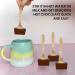 Fire Mountain Hot Chocolate Stirrers From Cocoa | 3 x 40g | 37% Milk Hot Chocolate Spoons Natural Milk Chocolate with Wooden Stirrer Hot Choc Spoons Cacao Chocolates Milk Hot Chocolate 3 count - Buy Online on GoSupps.com