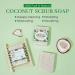 Coconut Oil Soap Bars - Soap for Body & Face - Shampoo Bar for Women - Natural Soap for Skin - Fresh Scent & Rich Foam 100g - Buy Online on GoSupps.com