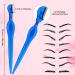 30 Pcs Women's Face & Eyebrow Razors with Precision Cover - Multipurpose Hair Removers for Face Grooming - Facial Lip Razor Set (Rose Red/Blue/Purple) - Buy Online on GoSupps.com