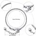 20 Pieces 7.87 Snake Chain Charm Bracelets - Stainless Steel DIY Bracelet Chains for Women's Jewelry Making (Silver) - Buy Online on GoSupps.com