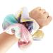 BETITETO Flower Chiffon Jumbo Scrunchies for Curly Hair - Pack of 4 | Abstract Pattern | Elastic Hair Ties for Women and Girls - Buy Online on GoSupps.com